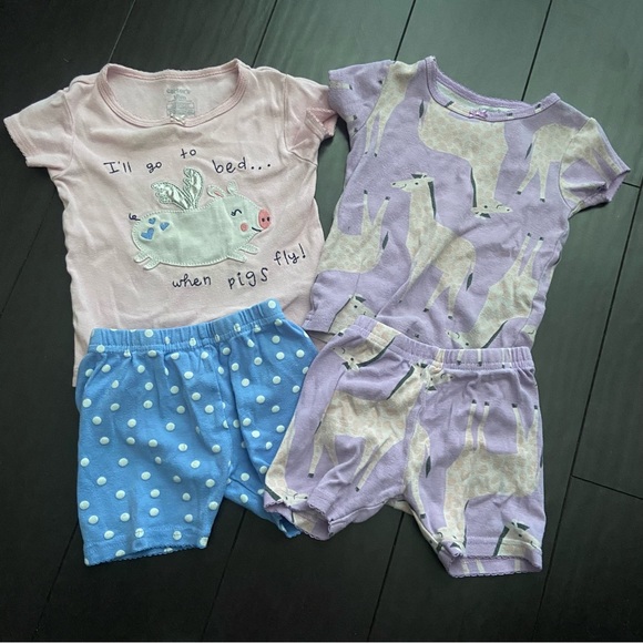 Carter's Pajamas Carters Toddler Girl Short Sleeved Pajamas Set
